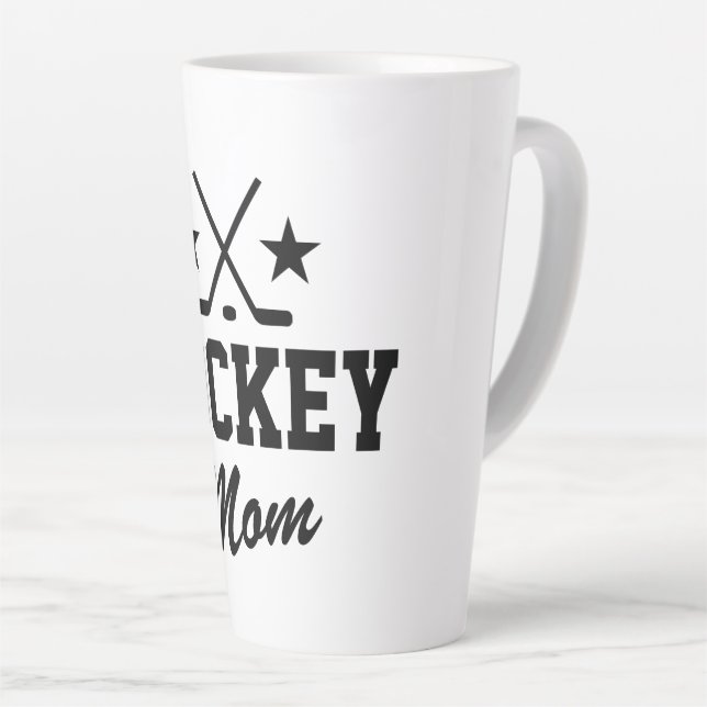 Tasse Latte Mère de hockey (Angle droit)