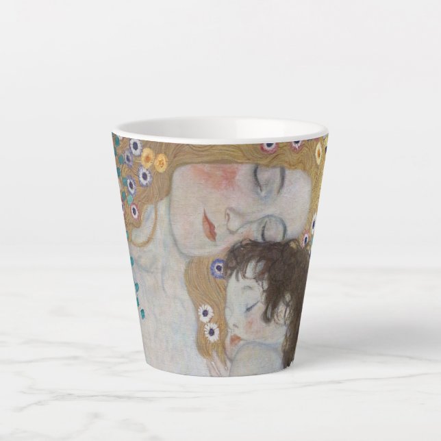 Tasse Latte Mère et enfant par Gustav Klimt (Devant)