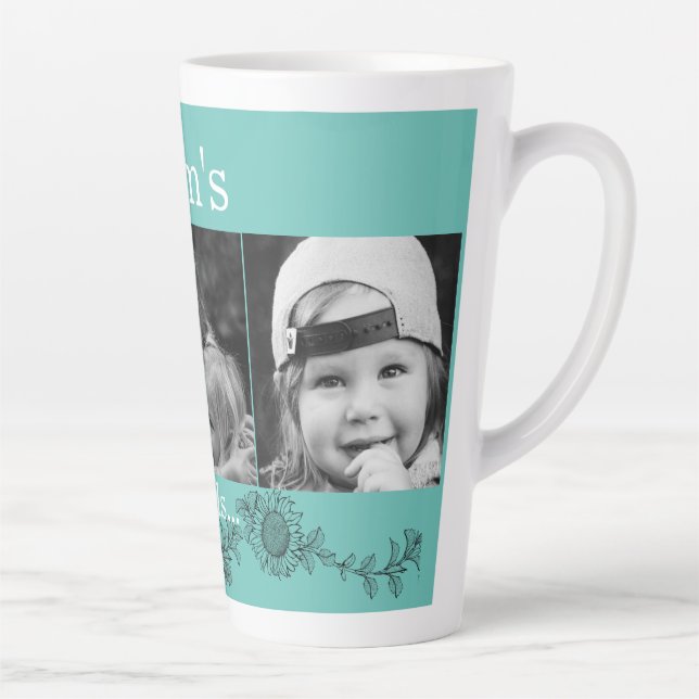 Tasse Latte Mère's Angels 3 Photo Latte Tournesol (Droite)