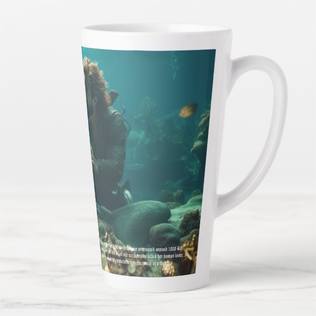 Tasse Latte Merfolk Merman (Droite)