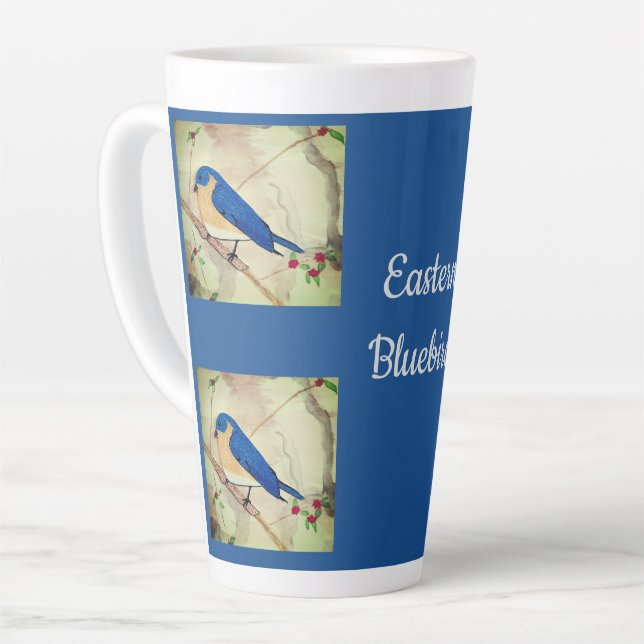 Tasse Latte Merlebleu de l'Est  (Angle gauche)
