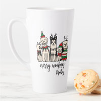 Merry Woofmas Chiens mignons Noël Nom personnalisé