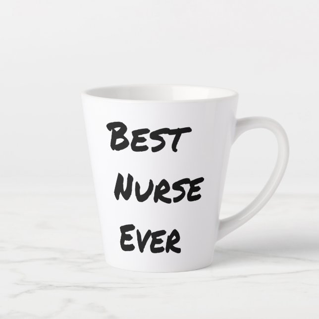 Tasse Latte Merveilleuse meilleure infirmière jamais (Droite)