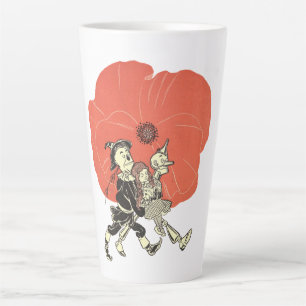 Tasse Latte Merveilleux Magicien d'Oz, Dorothy avec des fleurs