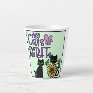 Tasse Latte Mes chats sont ceux de mon Bff