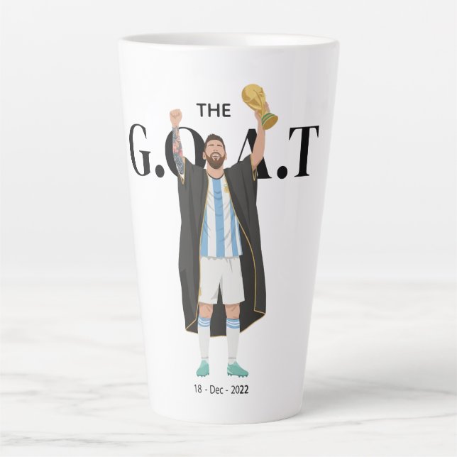 Tasse Latte Messi champion du Monde  (Devant)