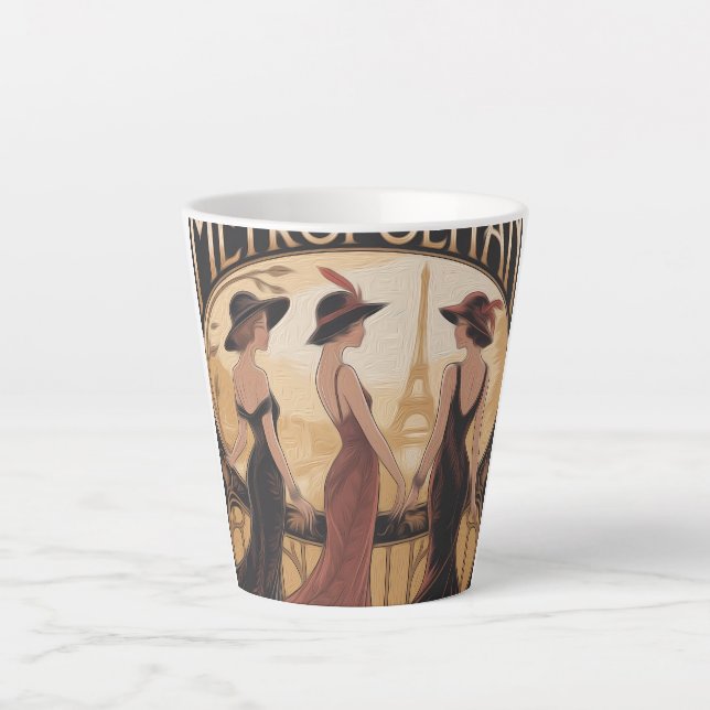 Tasse latte Metropolitan Art Nouveau (Devant)