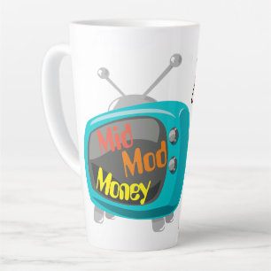 Tasse Latte Mid Mod Money Retro TV