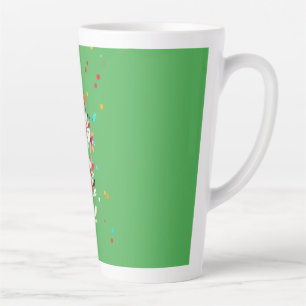 Tasse Latte Midnight Bloom Chuchotements de Couleur Écho Flora