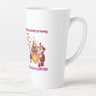 Tasse Latte Mignonne abeille, crois-moi je t'aime