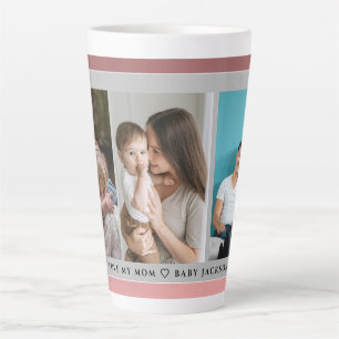 Tasse Latte Mignonne Je T'AIME MOM Joyeux Fête des Mères Photo