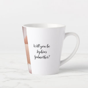 Tasse Latte Mignonne, tu seras le père-mère du bébé, le baptêm