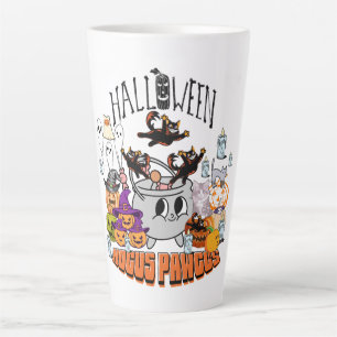 Tasse Latte Mikitiez chat noir éffrayant halloween vibes ghoul