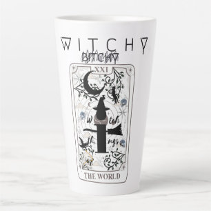 Tasse Latte Mikitiez simple sorcière sorcière sorcière tarotca