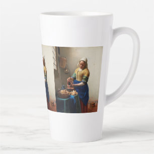 Tasse Latte Milkmaid Kitchen Maid par Johannes Vermeer