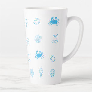 Tasse Latte Minimaliste de la plage grecque