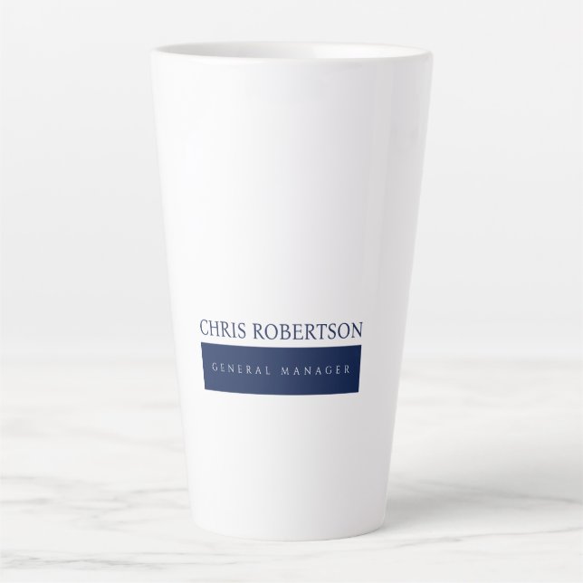 Tasse Latte Minimaliste Moderne Simple (Devant)