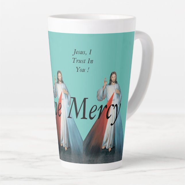 Tasse Latte Miséricorde divine (Angle droit)