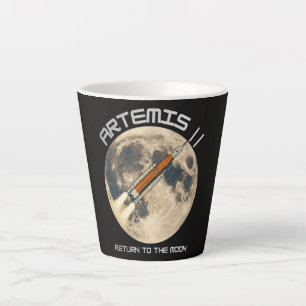 Tasse Latte mission Artémis sur la lune