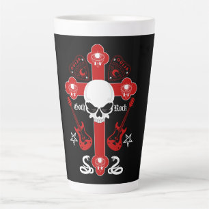 Tasse Latte Mode Goth Rock