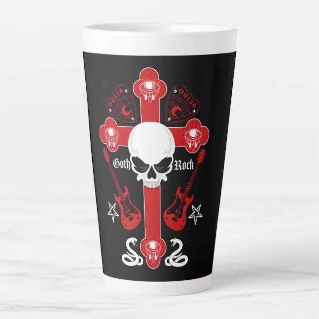 Tasse Latte Mode Goth Rock (Devant)