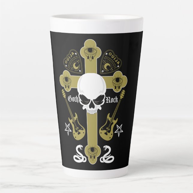 Tasse Latte Mode Goth Rock (Devant)