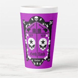 Tasse Latte Mode Goth Subculture