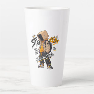 Tasse Latte Mode Urbaine Streetwear Caractère – Graffiti Cool