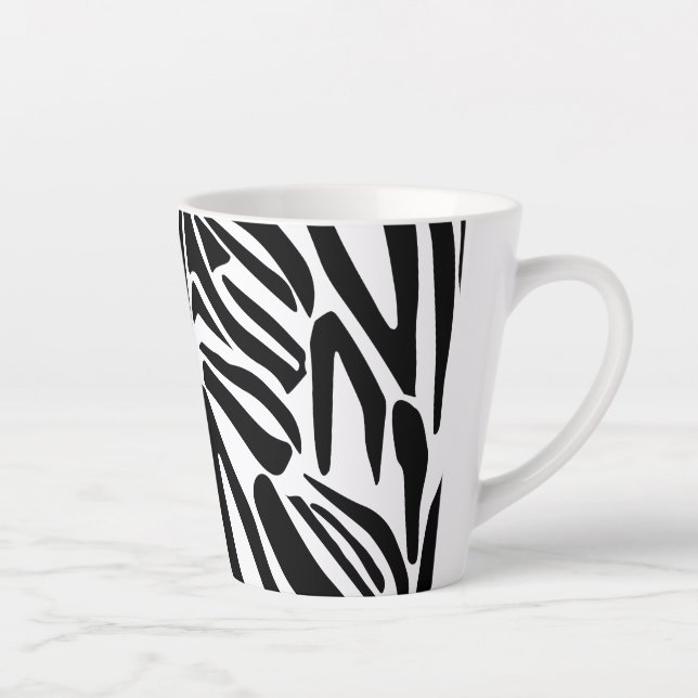 Tasse Latte Modèle Zèbre (Droite)