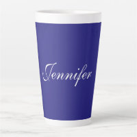 Moderne Elégant Cute Unique Deep Blue Calligraphie
