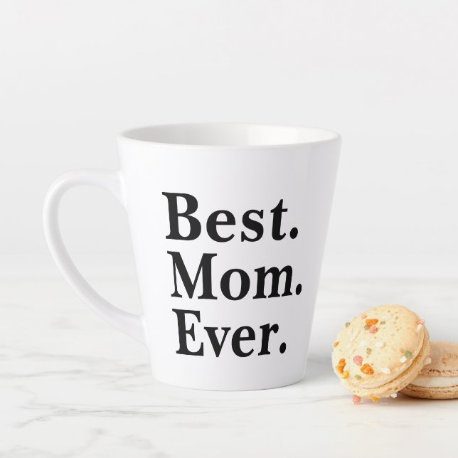 Tasse Latte Moderne Meilleure maman toujours typographie Moder (En situation)