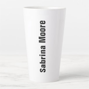 Tasse Latte Moderne minimaliste professionnel simple
