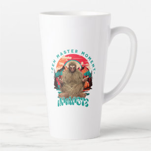 Tasse Latte Moment de maître zen Bigfoot Art rétro de méditati