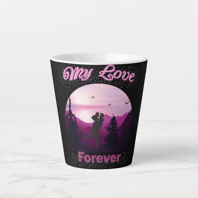 Tasse Latte mon amour pour toujours (Devant)