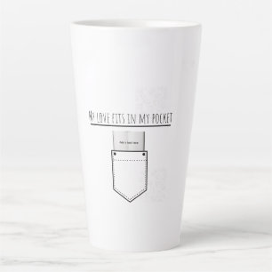 Tasse Latte Mon amour tient dans ma poche