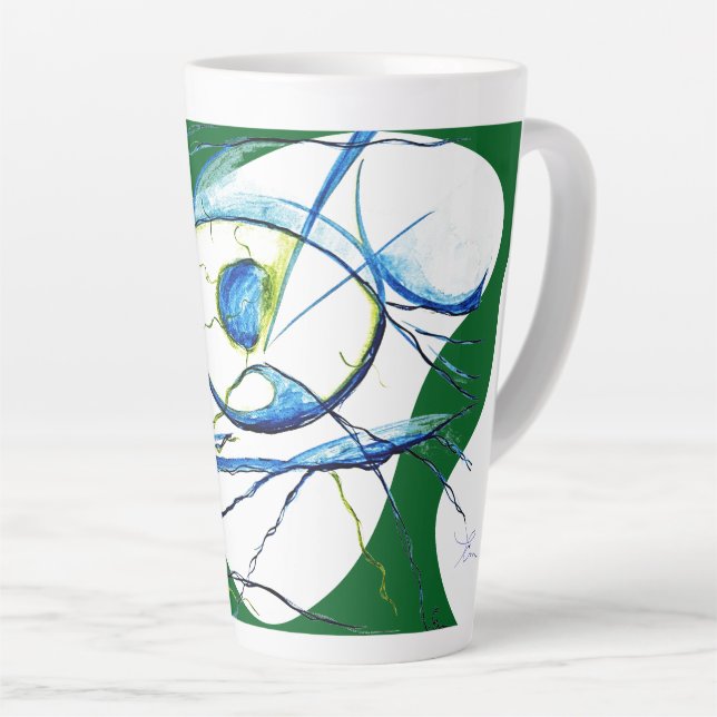 Tasse Latte Mon oeil je m'en fish... (Angle droit)