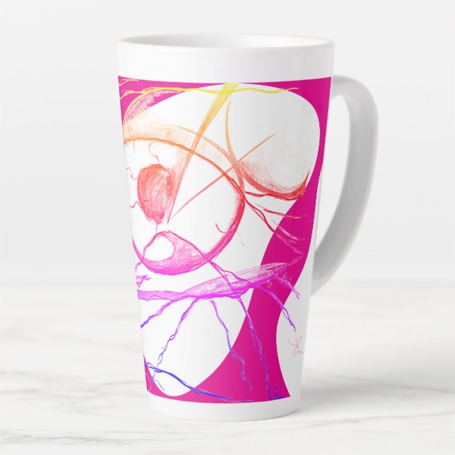 Tasse Latte Mon oeil je m'en fish... (Angle droit)