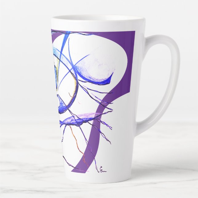 Tasse Latte Mon oeil je m'en fish... (Droite)