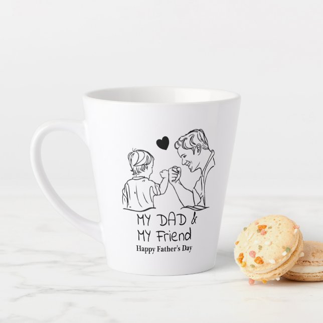 Tasse Latte Mon père et mon ami Je suis heureux de la Fête des (En situation)