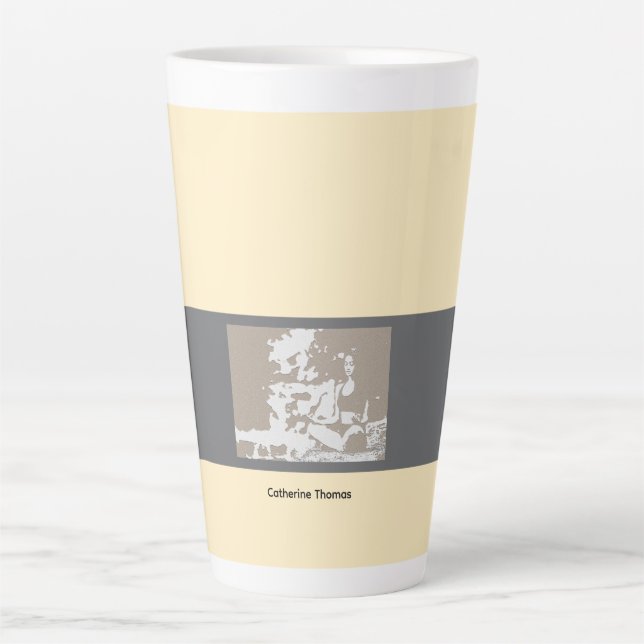 Tasse Latte Mon professeur de yoga préféré (Devant)