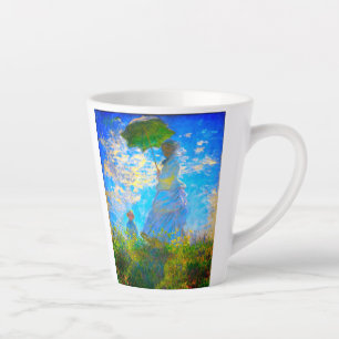 Tasse Latte Monet Woman avec un parasol