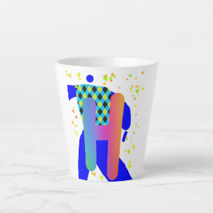 TASSE LATTE MONOGRAMME H INITIAL