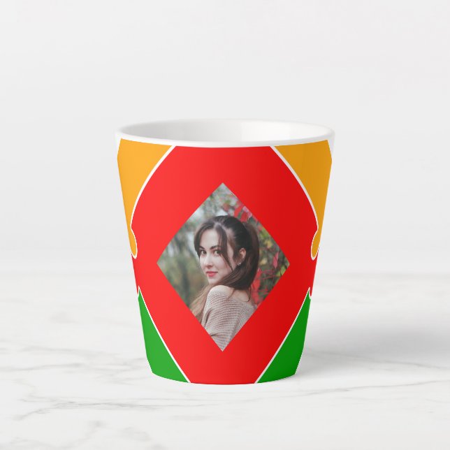 Tasse Latte Monogramme lettre X Puzzle (Devant)