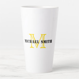 Tasse Latte Monogramme minimal
