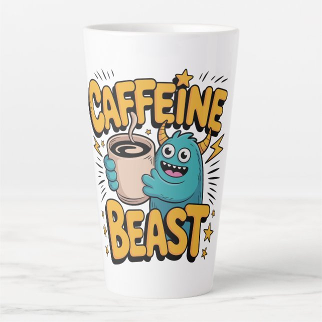 Tasse Latte Monstre de café (Devant)