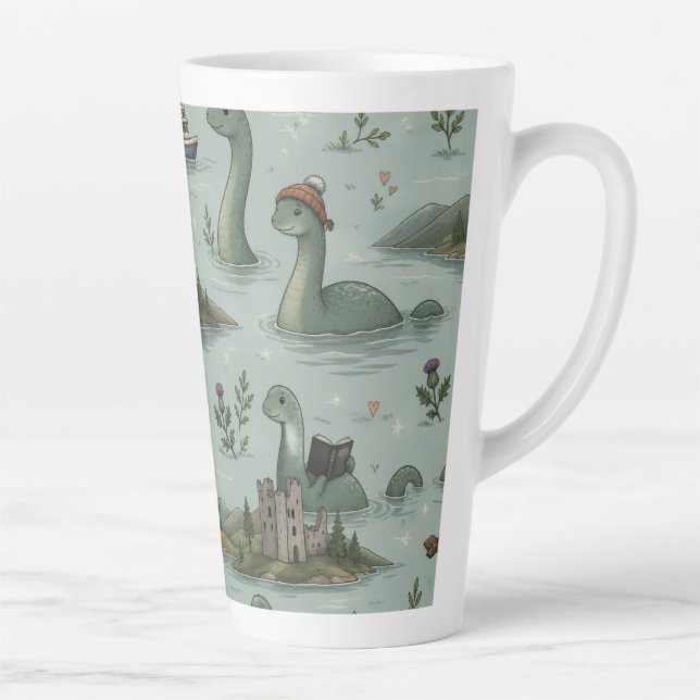 Tasse Latte Monstre du Loch Ness  (Droite)