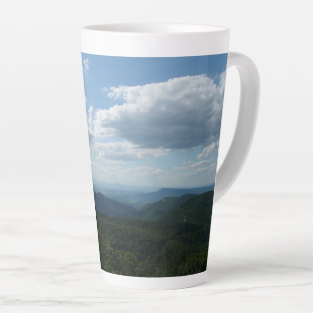 Tasse Latte Montagnes Appalaches II Shenandoah (Angle droit)