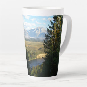 Tasse Latte Montagnes et rivière de Jackson Hole