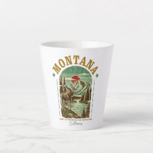 Tasse Latte Montana Nature - Faune, Montagnes, Rivière