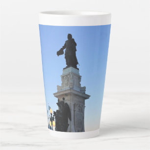 Tasse Latte Monument à Samuel De Champlain, Québec, Canada